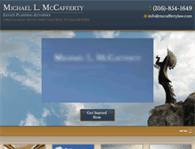 Tablet Screenshot of mccaffertylaw.com